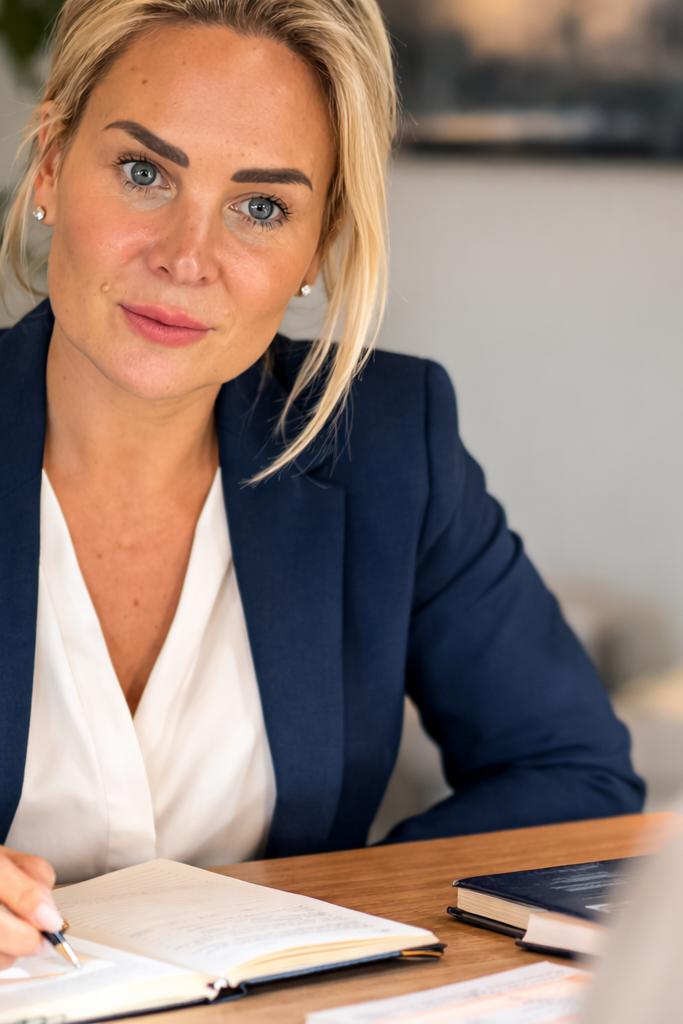 Laura Baynes Author and Coach Professional portrait of Laura Baynes, leadership coach and author